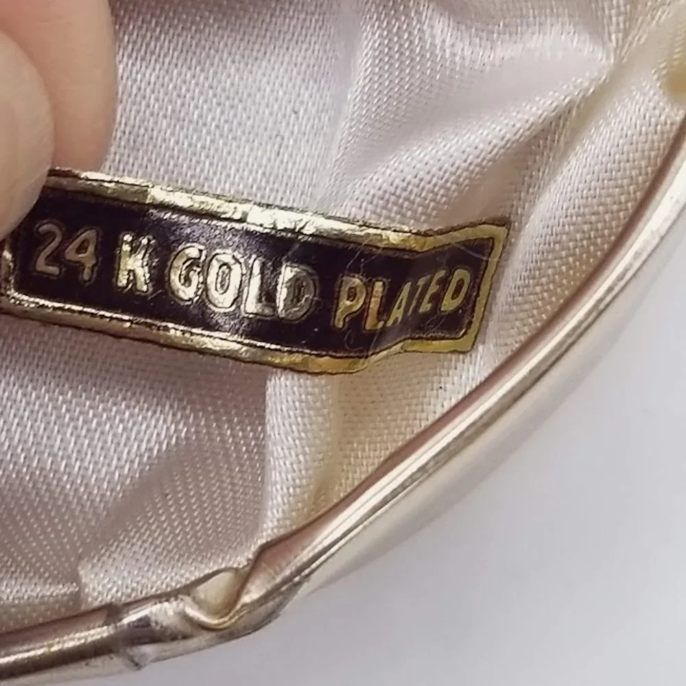 Abon Vintage 24K Plated Glove Ring in Original Box